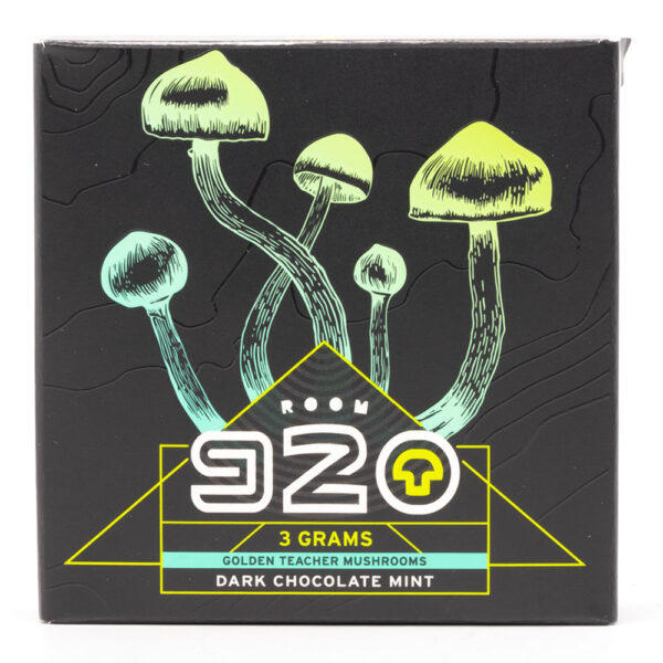 Room 920 - Mushroom Chocolate Bar - Dark Chocolate Mint - 3 grams | Momentum Mushroom Canada