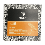 Psilly - Dark Chocolate Bar - Ginger & Turmeric | Momentum Mushroom Canada