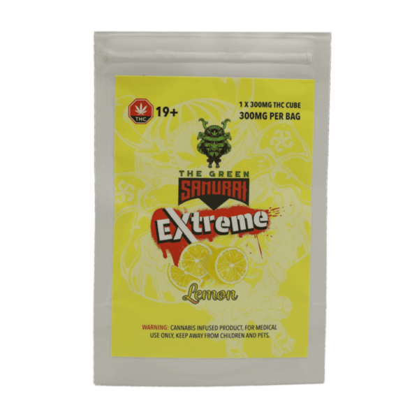 Green Samurai Extreme - Lemon Gummy 300mg THC | Momentum Mushroom Canada
