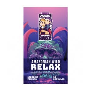 Super Magic Mushroom Bro’s - Amazonian Wild RELAX - 400MG Capsules | Momentum Mushroom Canada