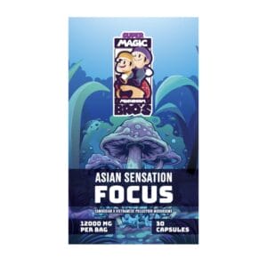 Super Magic Mushroom Bro’s - Asian Sensation FOCUS - 400MG Capsules | Momentum Mushroom Canada